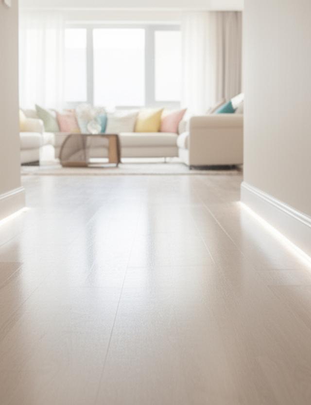 Appartamento rinnovato con superfici pulite e luce naturale dopo la pulizia fine cantiere